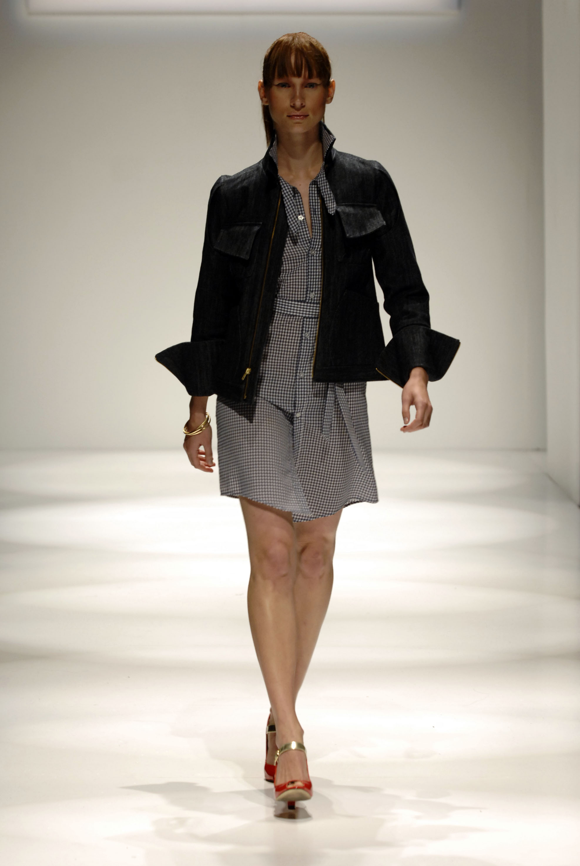 Dcepcion gingham shirtdress with jacket Dcepcion gingham shirtdress with jacket